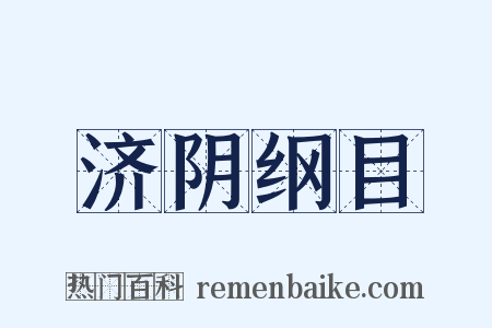 济阴纲目是什么意思的图片